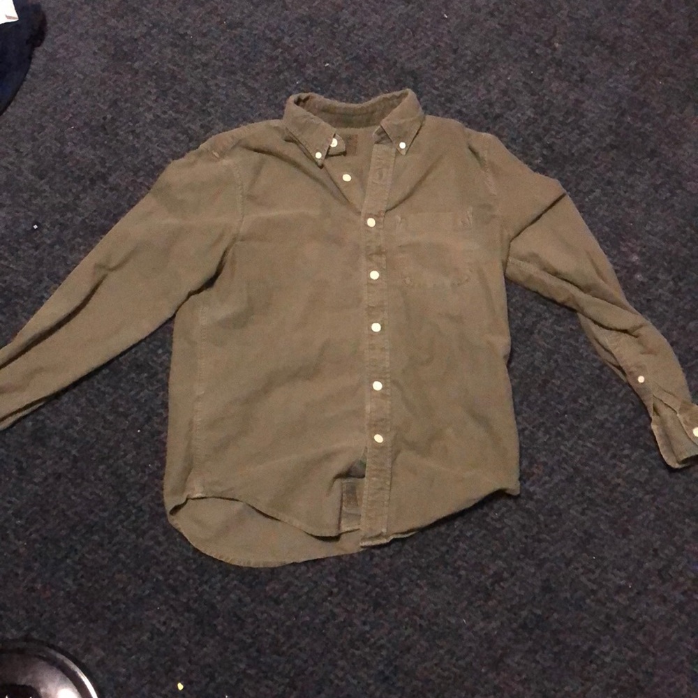 Olive green Abercrombie & Fitch button up